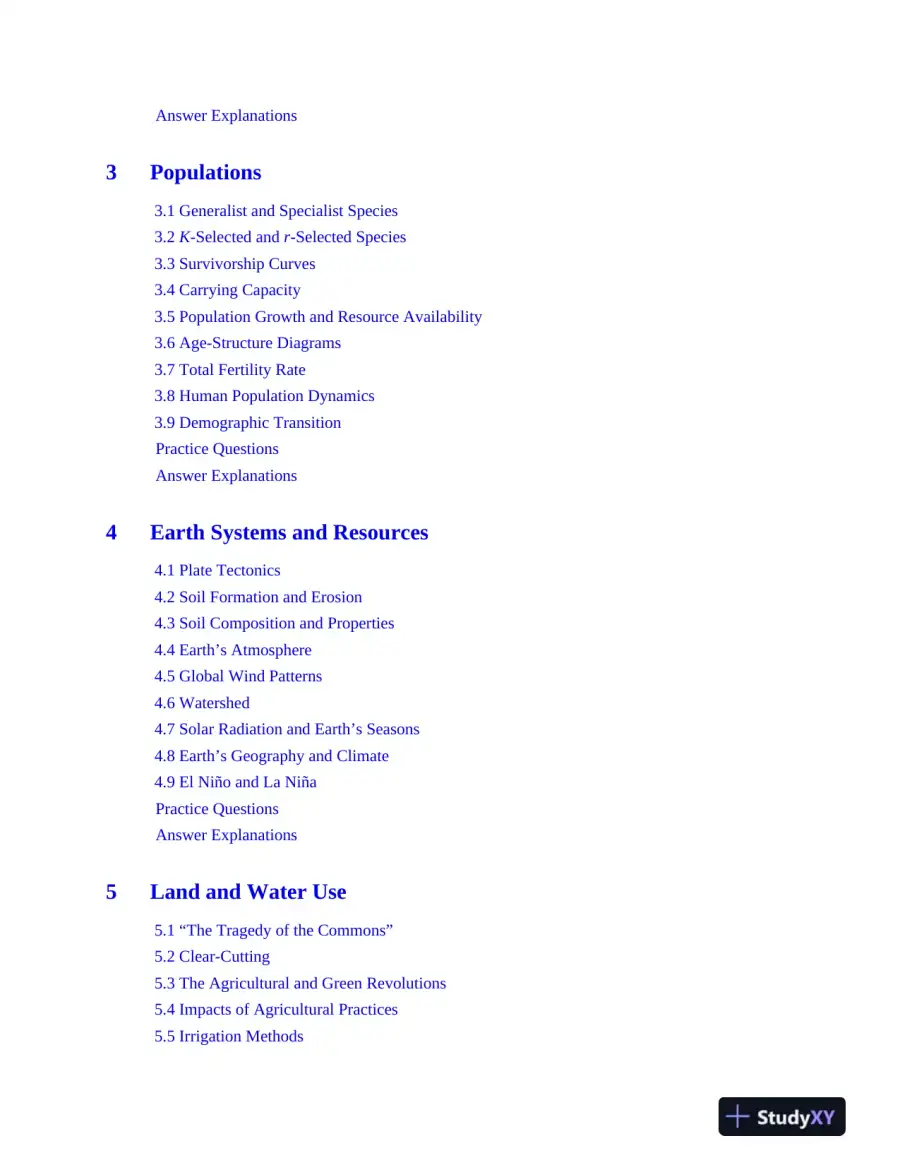 AP Environmental Science Premium, 2024: 5 Practice Tests + Comprehensive Review (2024), page 10