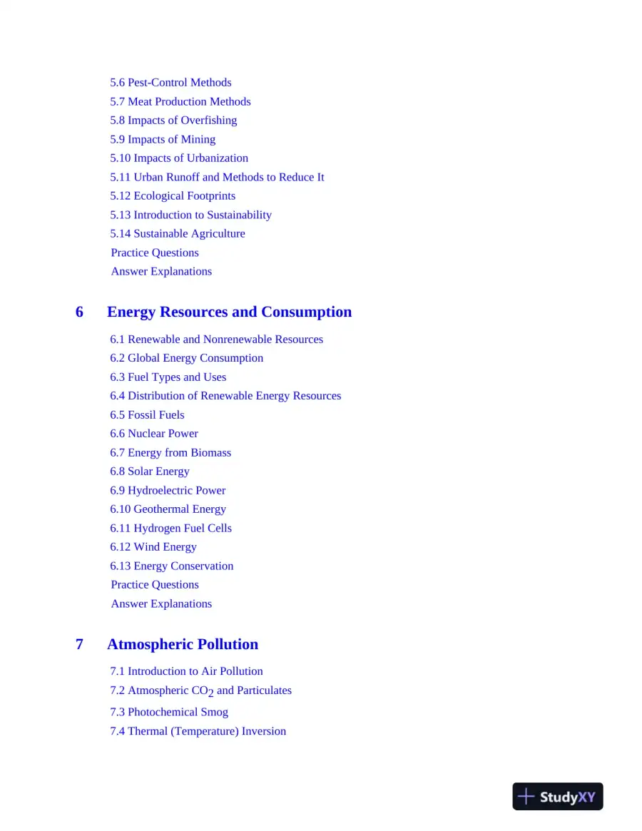 AP Environmental Science Premium, 2024: 5 Practice Tests + Comprehensive Review (2024), page 11