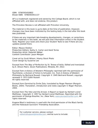 Princeton Review AP European History Prep, - The Princeton Review (2022) - Page 5 preview image