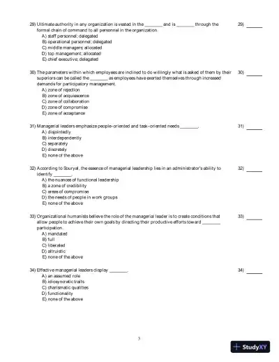 Test Bank for Organizational Behavior And Management In Law Enforcement, 4th Edition - Page 14 preview image