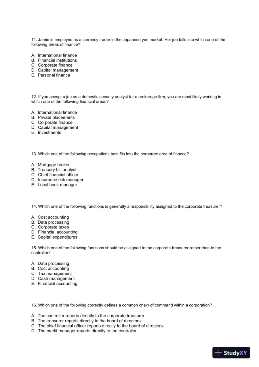 Essentials of Corporate Finance (Mcgraw-hill/Irwin Series in Finance, Insurance, and Real Estate) 9th Edition Test Bank, page 4
