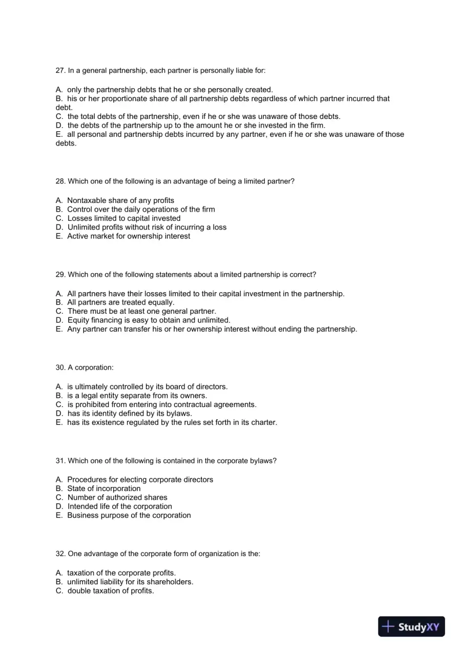 Essentials of Corporate Finance (Mcgraw-hill/Irwin Series in Finance, Insurance, and Real Estate) 9th Edition Test Bank, page 7