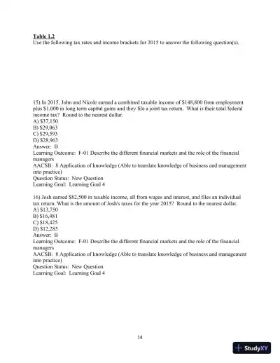 Test Bank For Fundamentals of Investing, 13th Edition - Page 15 preview image