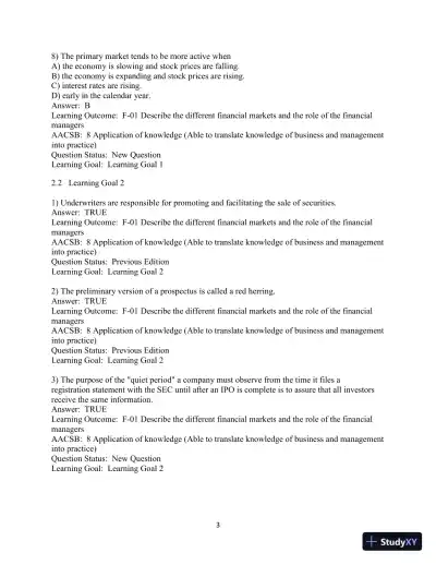 Test Bank For Fundamentals of Investing, 13th Edition - Page 29 preview image