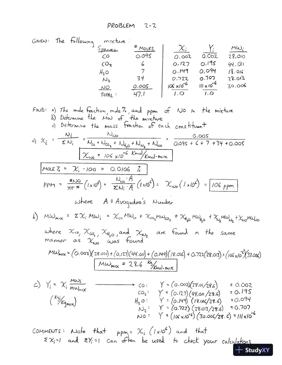 Solution Manual For An Introduction To Combustion: Concepts And Applications, 3rd Edition, page 5