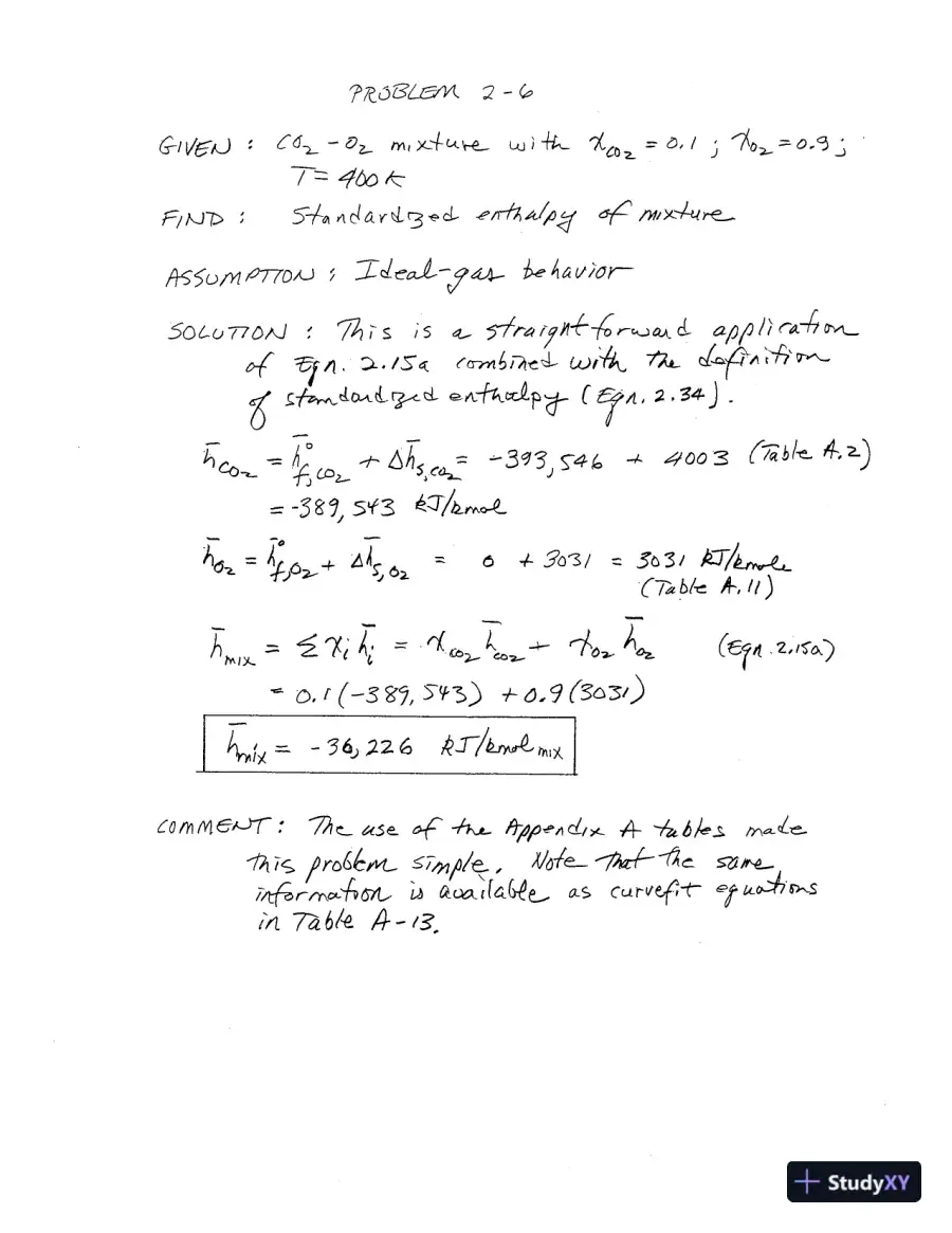 Solution Manual For An Introduction To Combustion: Concepts And Applications, 3rd Edition, page 9