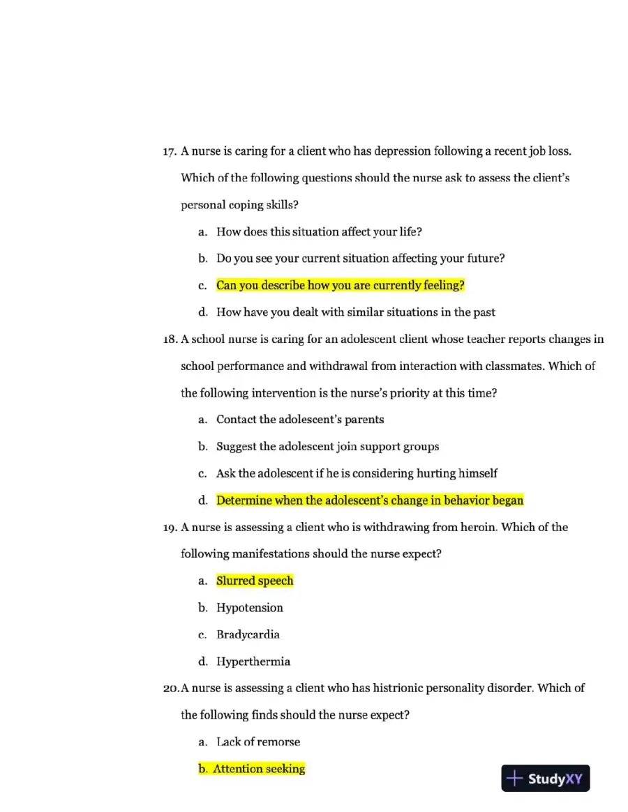 2023 ATI PN Comprehensive Exam with Answers (180 Solved Questions), page 7