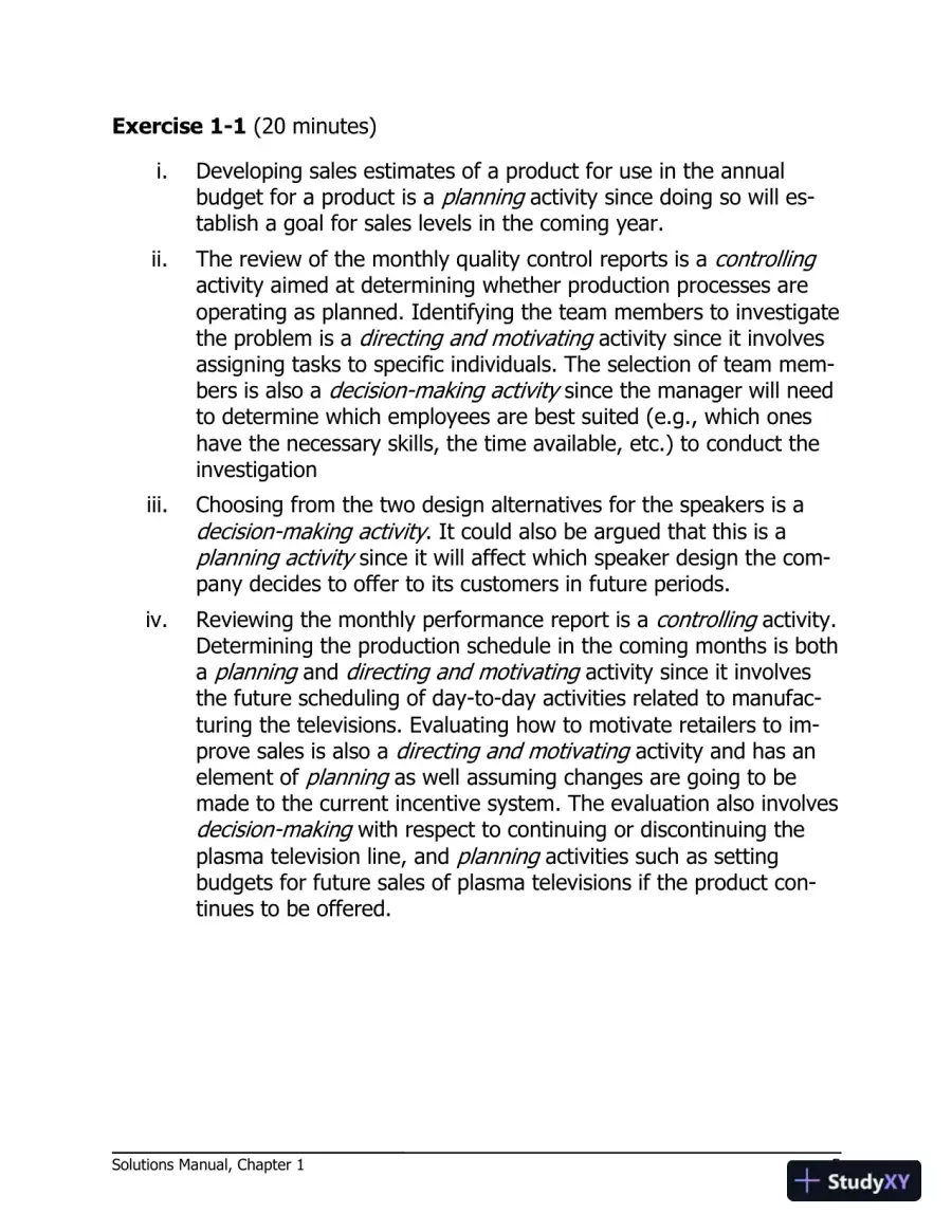 Managerial Accounting Tenth Canadian Edition Solution Manual, page 6