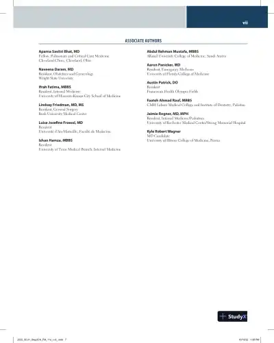 First Aid for the USMLE Step 2 Ck, Eleventh Edition (2022) - Page 9 preview image