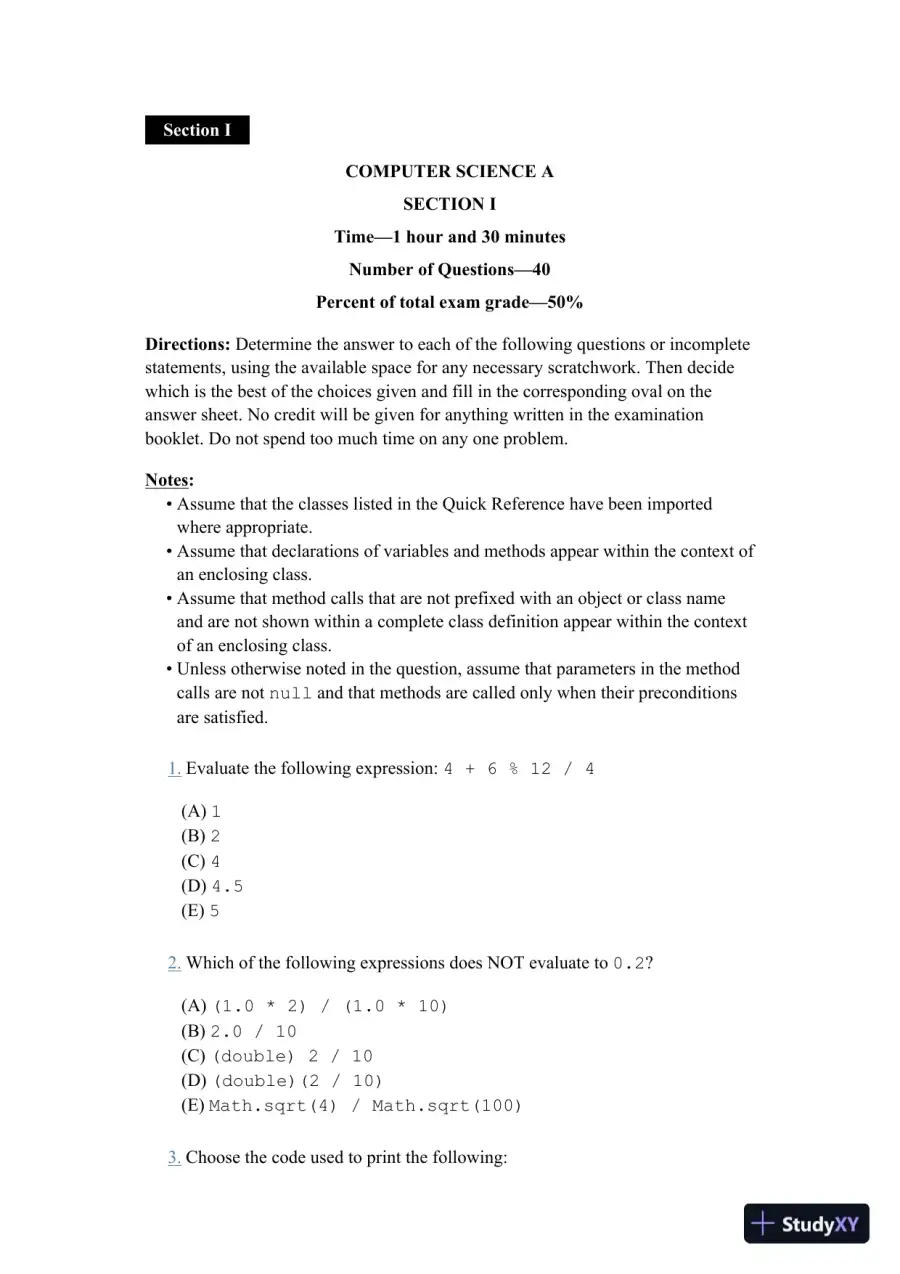 Princeton Review AP Computer Science a Prep (College Test Preparation), 8th Edition (2023), page 27