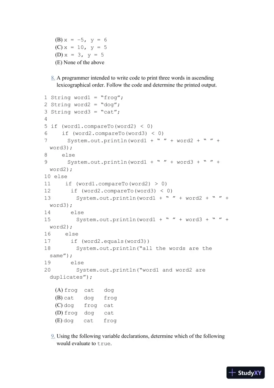 Princeton Review AP Computer Science a Prep (College Test Preparation), 8th Edition (2023), page 31