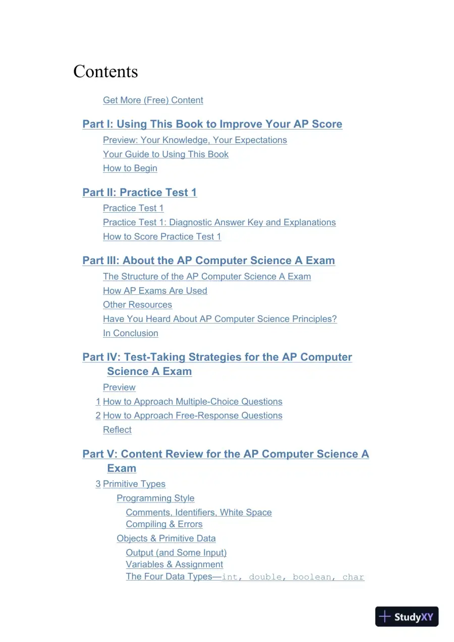 Princeton Review AP Computer Science a Prep (College Test Preparation), 8th Edition (2023), page 7