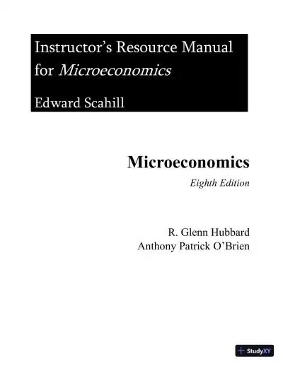 Solution Manual for Microeconomics, 8th edition - Page 1 preview image