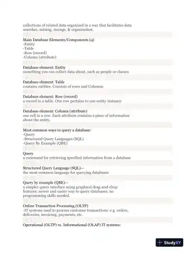 MIS 2101- Spring 2015 Final Exam - Page 4 preview image