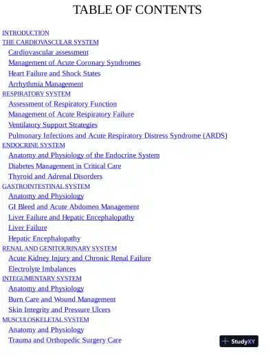 CCRN Study Guide 2024-2025: 2 Practice Tests and Review Book (2023) - Page 5 preview image