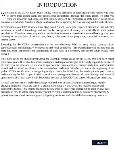 CCRN Study Guide 2024-2025: 2 Practice Tests and Review Book (2023) - Page 7 preview image