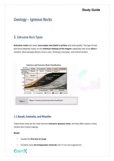 Geology - Igneous Rocks - Page 1 preview image