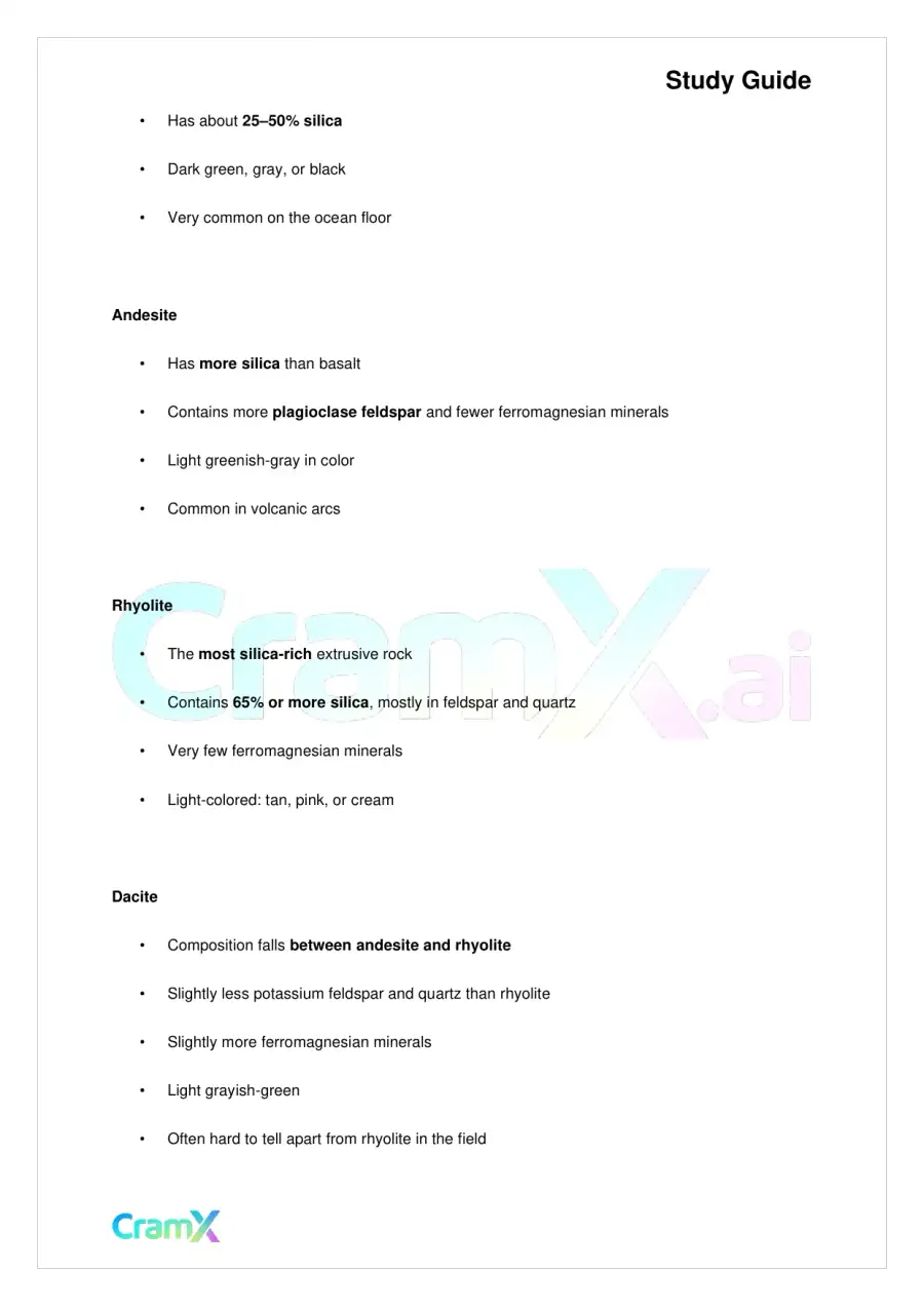 Geology - Igneous Rocks, page 2