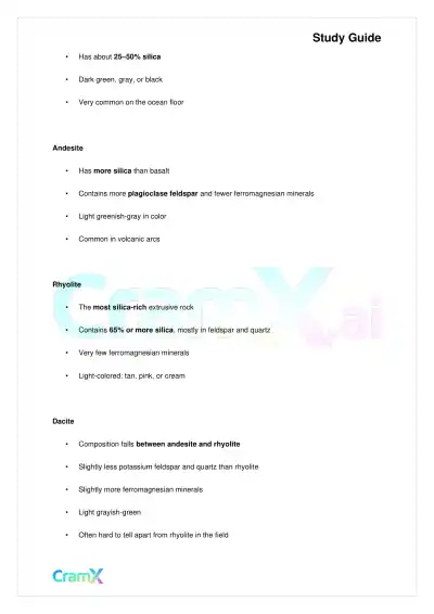 Geology - Igneous Rocks - Page 2 preview image