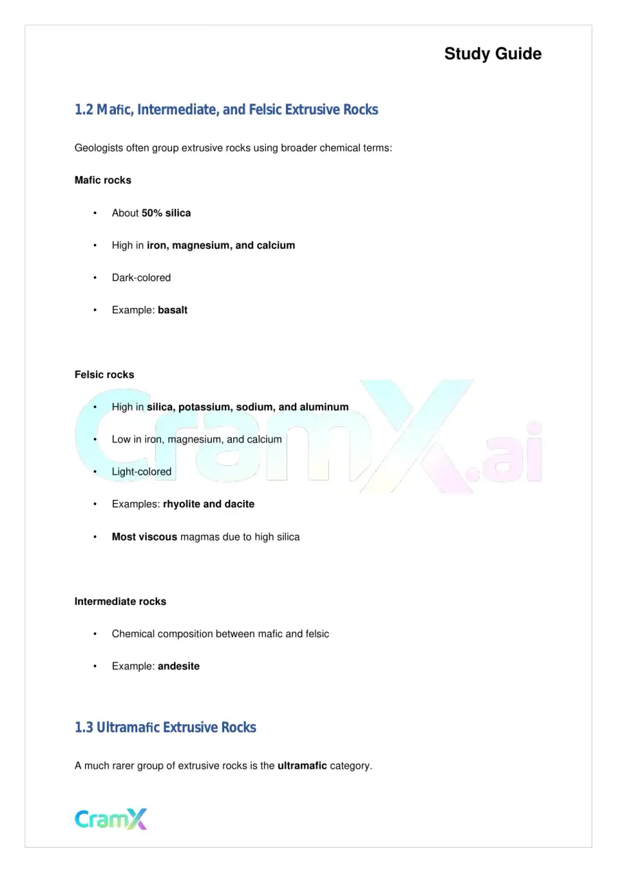 Geology - Igneous Rocks, page 3