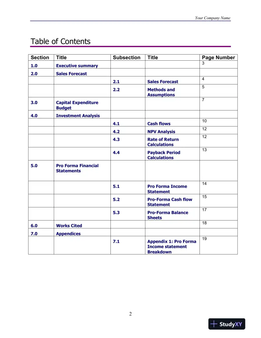 Papa Geo�s � Restaurant Budget Proposal For 2012-2017 DeVry University, page 3