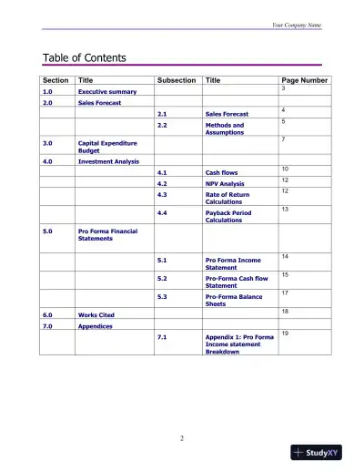 Papa Geo�s � Restaurant Budget Proposal For 2012-2017 DeVry University - Page 3 preview image
