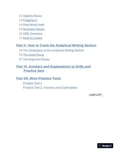 Princeton Review GRE Prep, 2024: 5 Practice Tests + Review and Techniques (2023) - Page 8 preview image