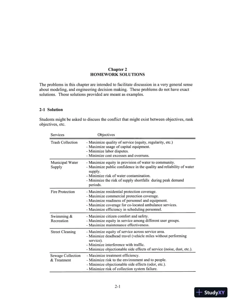 Solution Manual For Civil And Environmental Systems Engineering, 2nd Edition, page 8