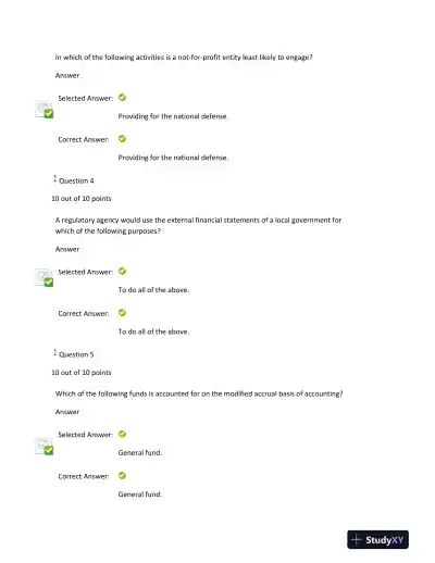 Midterm Exam on Governmental and Not-for-Profit Accounting - Page 3 preview image