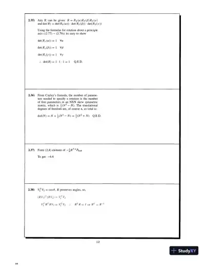 Solution Manual for Introduction to Robotics: Mechanics and Control, 4th Edition - Page 14 preview image