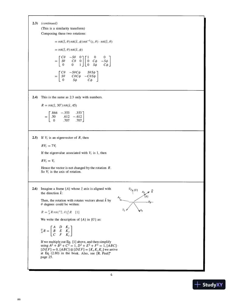 Solution Manual for Introduction to Robotics: Mechanics and Control, 4th Edition, page 6