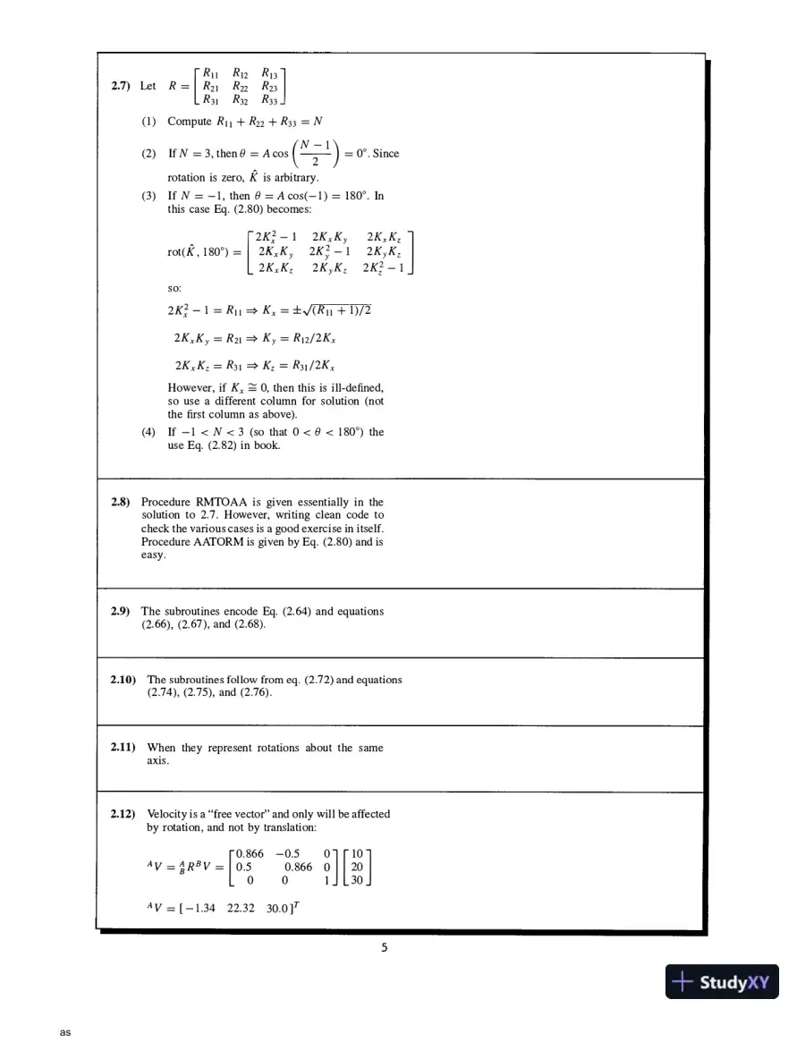 Solution Manual for Introduction to Robotics: Mechanics and Control, 4th Edition, page 7