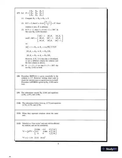 Solution Manual for Introduction to Robotics: Mechanics and Control, 4th Edition - Page 7 preview image