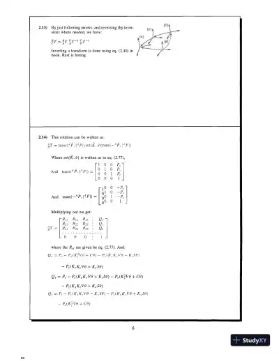 Solution Manual for Introduction to Robotics: Mechanics and Control, 4th Edition - Page 8 preview image