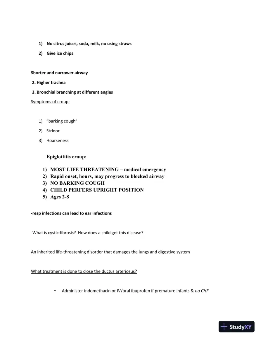2024-2025 ATI Peds Proctored Study Practice Exam with Answers (90 Solved Questions), page 16