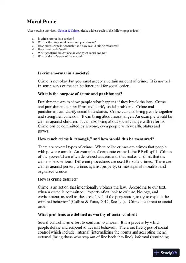Moral Panic - Page 1 preview image