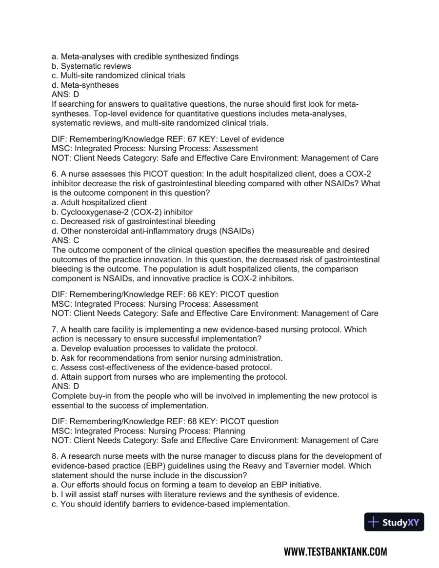 Medical-Surgical Nursing: Concepts for Interprofessional Collaborative Care, 2-Volume Set 9th Edition Test Bank, page 12