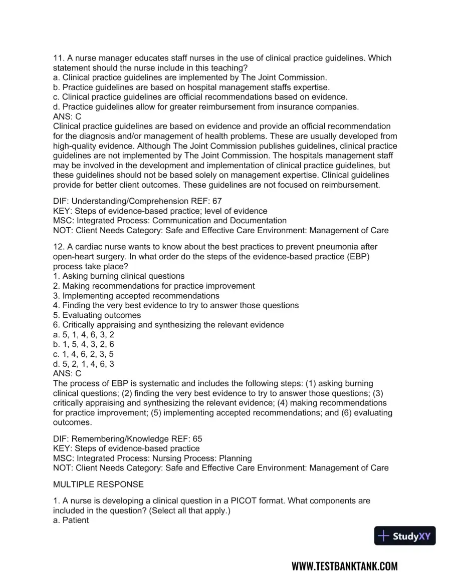 Medical-Surgical Nursing: Concepts for Interprofessional Collaborative Care, 2-Volume Set 9th Edition Test Bank, page 14