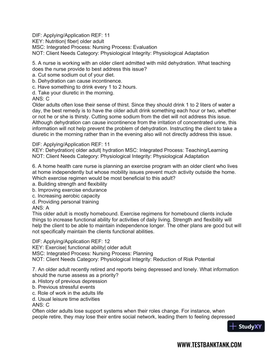 Medical-Surgical Nursing: Concepts for Interprofessional Collaborative Care, 2-Volume Set 9th Edition Test Bank, page 17