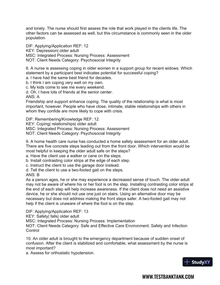 Medical-Surgical Nursing: Concepts for Interprofessional Collaborative Care, 2-Volume Set 9th Edition Test Bank, page 18