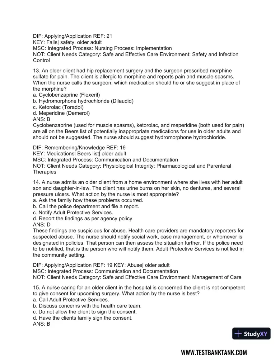 Medical-Surgical Nursing: Concepts for Interprofessional Collaborative Care, 2-Volume Set 9th Edition Test Bank, page 20