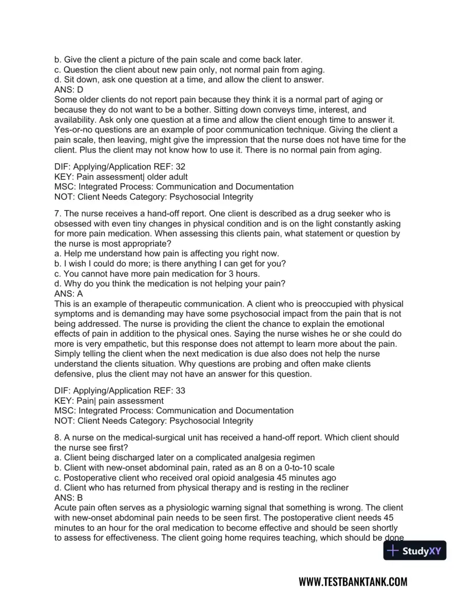Medical-Surgical Nursing: Concepts for Interprofessional Collaborative Care, 2-Volume Set 9th Edition Test Bank, page 26