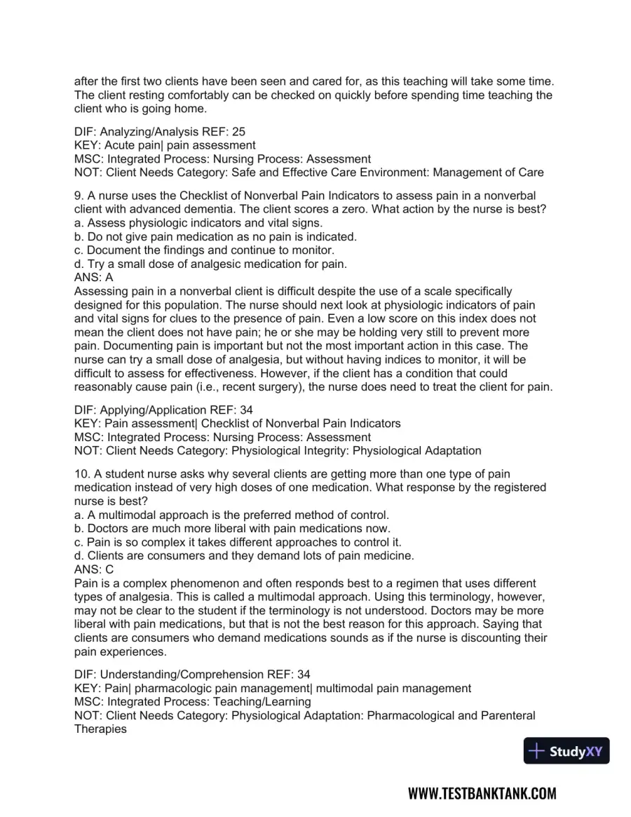Medical-Surgical Nursing: Concepts for Interprofessional Collaborative Care, 2-Volume Set 9th Edition Test Bank, page 27