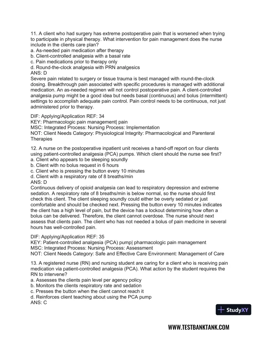 Medical-Surgical Nursing: Concepts for Interprofessional Collaborative Care, 2-Volume Set 9th Edition Test Bank, page 28