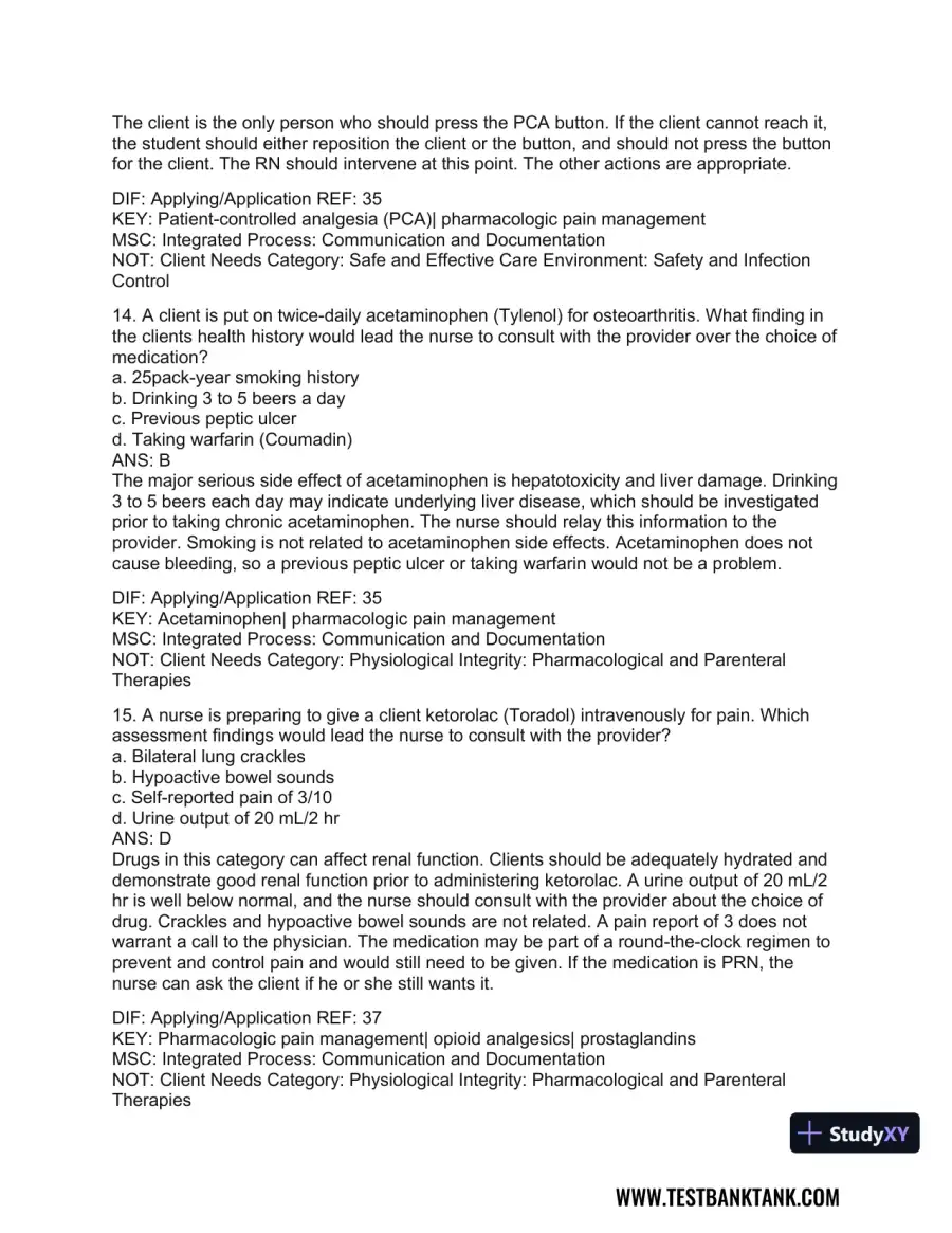 Medical-Surgical Nursing: Concepts for Interprofessional Collaborative Care, 2-Volume Set 9th Edition Test Bank, page 29