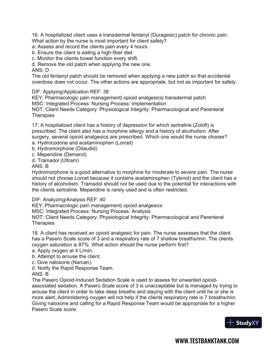 Medical-Surgical Nursing: Concepts for Interprofessional Collaborative Care, 2-Volume Set 9th Edition Test Bank, page 30