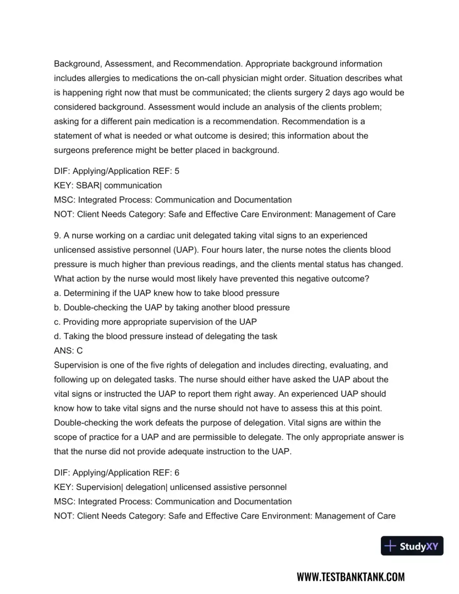 Medical-Surgical Nursing: Concepts for Interprofessional Collaborative Care, 2-Volume Set 9th Edition Test Bank, page 6