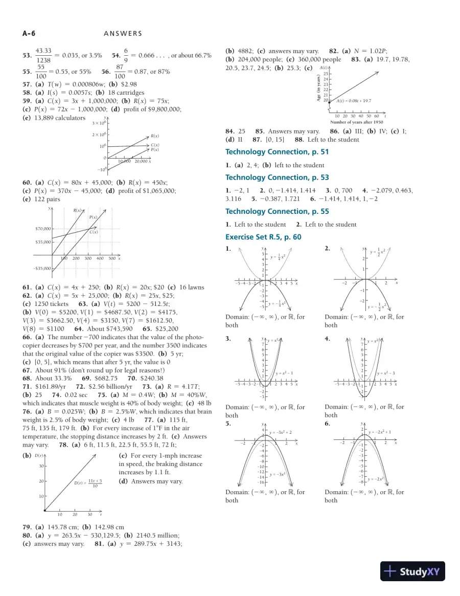 Solution Manual for Calculus and Its Applications, 2nd Edition, page 7