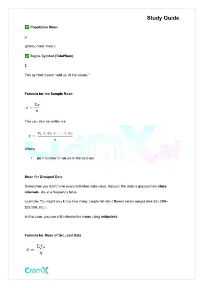 Statistics - Numerical Measures - Page 5 preview image