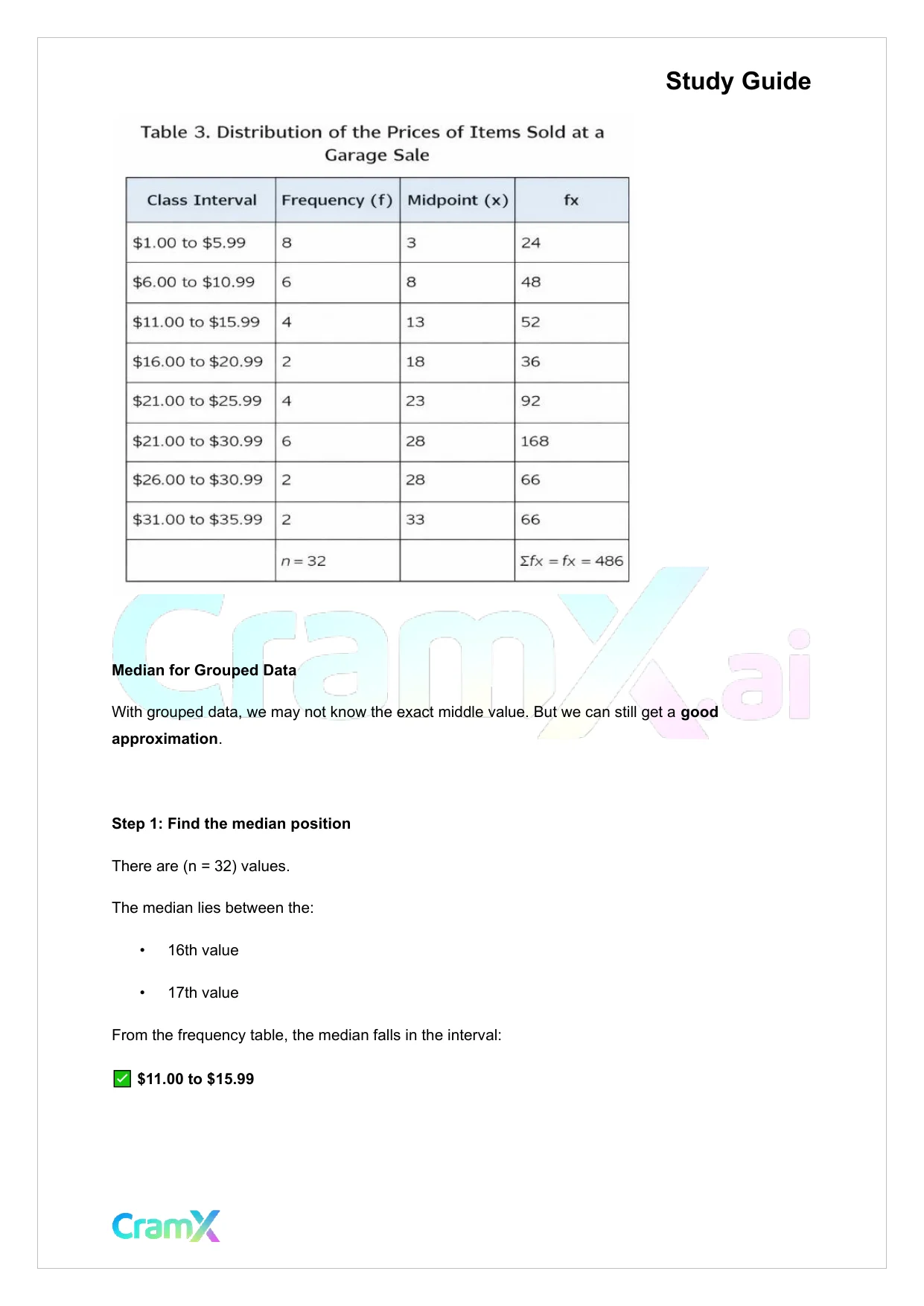 Statistics - Numerical Measures - Page 7 preview image